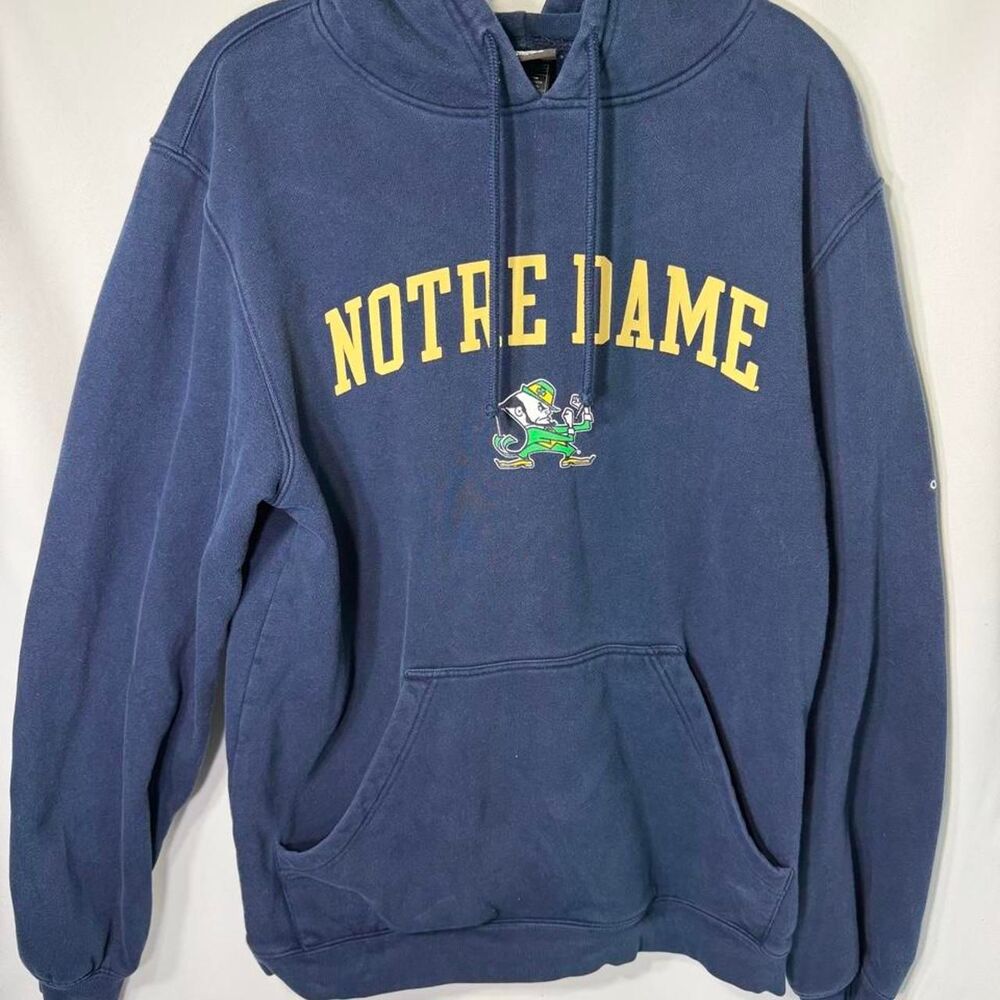 Adidas Men's Navy and Blue Hoodie